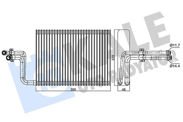 KALE 350110 EVAPORATOR BMW E81 E82 E87 E88 E90 E91 E92 E93 E84 F25 F26 - Görsel 1