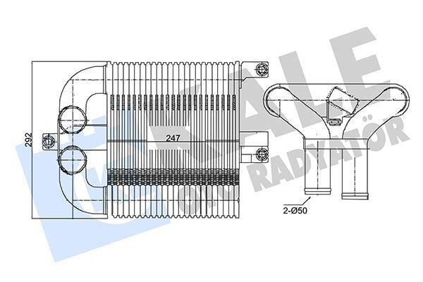 KALE 350945 İNTERCOOLER AL/PL/BRZ D-MAX I - Görsel 1
