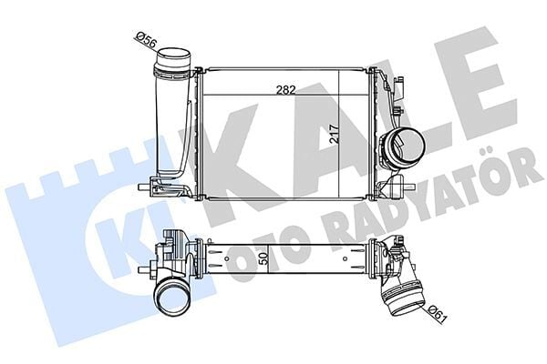 KALE 350970 TURBO RADYATÖRÜ INTERCOOLER MGN IV GRANDTOUR 1.2 Tce 16 > NISSAN QASHQAI 1.2 DIG-T - Görsel 1