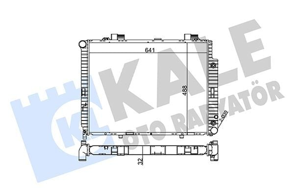 KALE 352000 MOTOR SU RADYATORU MERCEDES M111 OM611 C208 A208 W210 S210 - Görsel 1