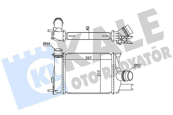 KALE 352255 TURBO RADYATÖRÜ INTERCOOLER RENAULT CLIO IV 0.9 TCE 12 > DACIA LOGAN II-MCV II-SANDERO II12 > - Görsel 1