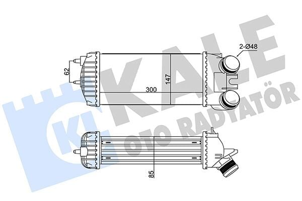 KALE 352310 İNTERCOOLER BERLINGO-XSARA PICASSO-PEUGEOT PARTNER 1.6 HDI 02 > - Görsel 1