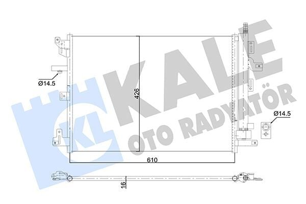 KALE 353070 KLİMA RADYATÖRÜ VOLVO XC70-XC90 02> 2.5T T6 3.2 V8 D3 D5 - Görsel 1