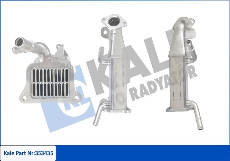 KALE 353435 EGR SOĞUTUCU FORD-FİAT-PEUGEOT-CİTROEN-TRANSİT-CUSTOM-DUCATO-BOXER-JUMPER 11> 2.2 TDCİ-HDİ 100-135- 140-155 PS EURO 5 - Görsel 1