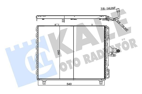 KALE 354060 KLIMA RADYATORU MERCEDES W124 S124 A124 C124 - Görsel 1