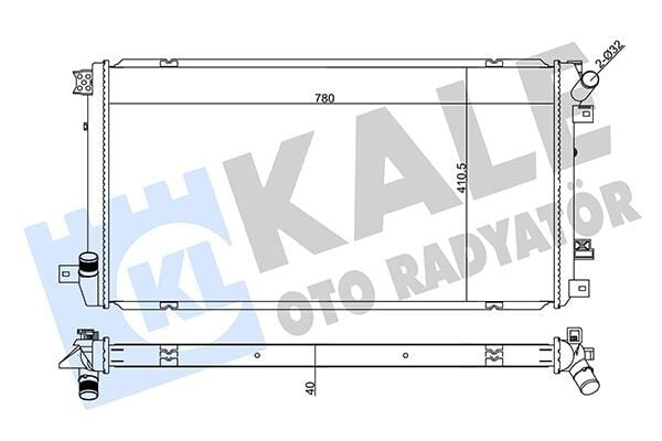 KALE 355575 RADYATÖR RENAULT / GM MASTER FAZ II - Görsel 1