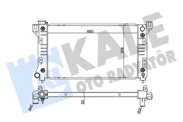 KALE 355700 RADYATÖR CHRYLER VOYAGER III AL-PL-BRZ 660X368X32 - Görsel 1
