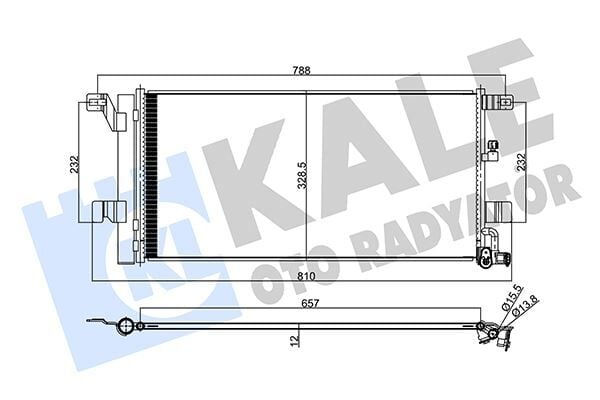 KALE 357860 KONDENSER AUDI A4 16-A5 17-A6 19-A7 19- AL/AL - Görsel 1