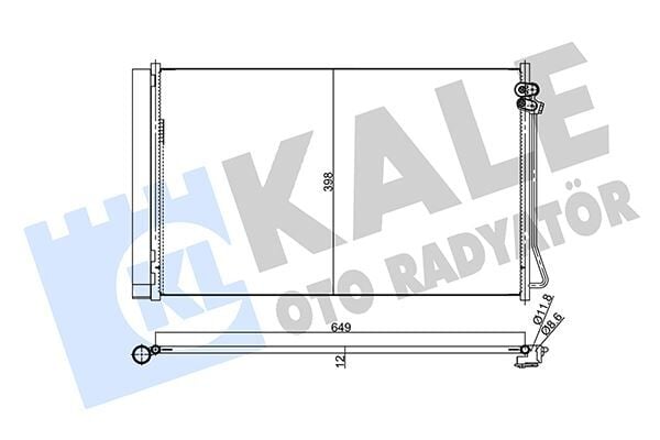 KALE 357970 KLIMA RADYATORU MERCEDES W447 B907 B910 - Görsel 1