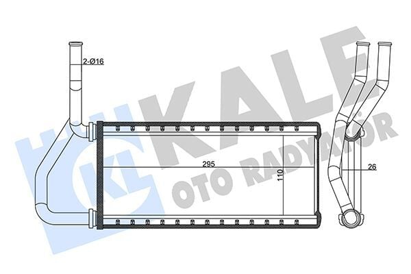 KALE 358610 KALORİFER RADYATÖRÜ HONDA CR-V 2.0L K20 RD8 02-06 - ALEMİNYUM - Görsel 1