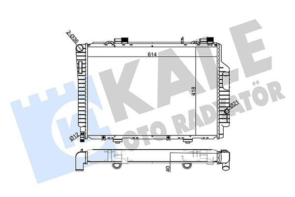 KALE 360175 MOTOR SU RADYATORU MERCEDES CLK-CLASS C208 A208 - Görsel 1