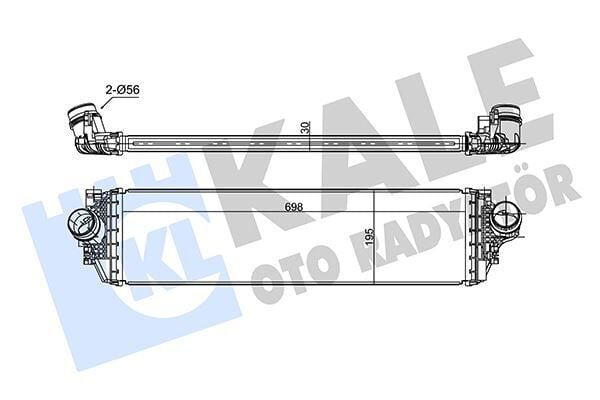 KALE 360340 INTERCOOLER FORD FOCUS IV 17> 1.0-1.5 ECOBOOST 30MM - Görsel 1