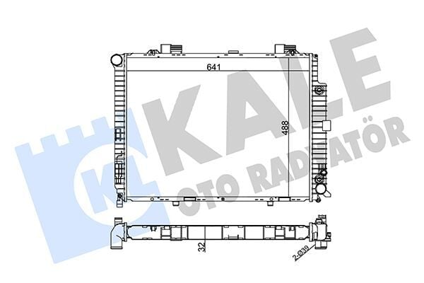 KALE 361600 MOTOR SU RADYATORU MERCEDES E-CLASS W210 S210 - Görsel 1