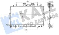 KALE 361930 RADYATÖRÜ HYUNDAI ACCENT 1.3L G4EH 95-00 1.5L G4EK 95-00 otomatik vites - A/T 335mm x 608mm x 16m m - Görsel 1