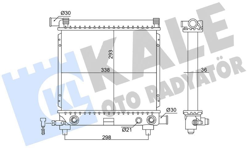 KALE 363945 MOTOR SU RADYATORU MERCEDES M111 W124 S124 KLIMASIZ - Görsel 1