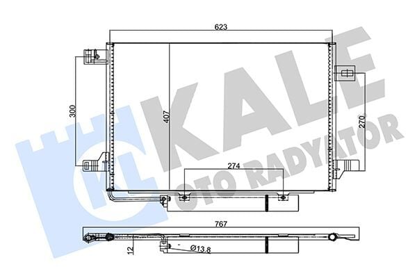 KALE 382515 KLIMA RADYATORU MERCEDES W169 W245 - Görsel 1