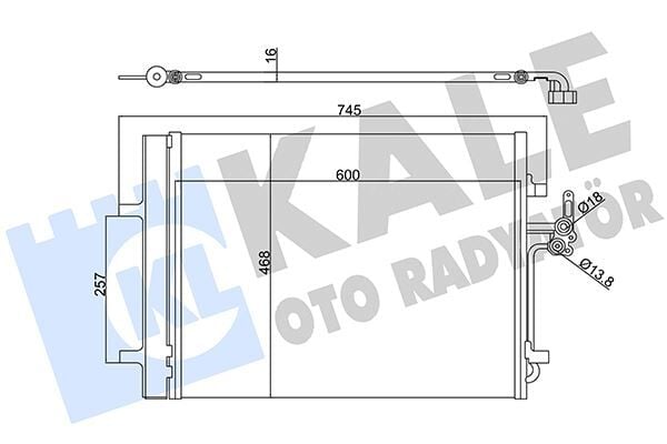 KALE 386200 KLIMA RADYATORU MONDEO IV S MAX 07 >2.0 TDCI GALAXY 2.0TDCI 07>14 VOLVO S60 S80 II V60 V70 III XC70 II 2.5 / 3.2 224DT 204PT DISCOVERY SPORT L550 14> FREELANDER 2 L359 06>14 R.R EVOQUE L538 11>19 - Görsel 1