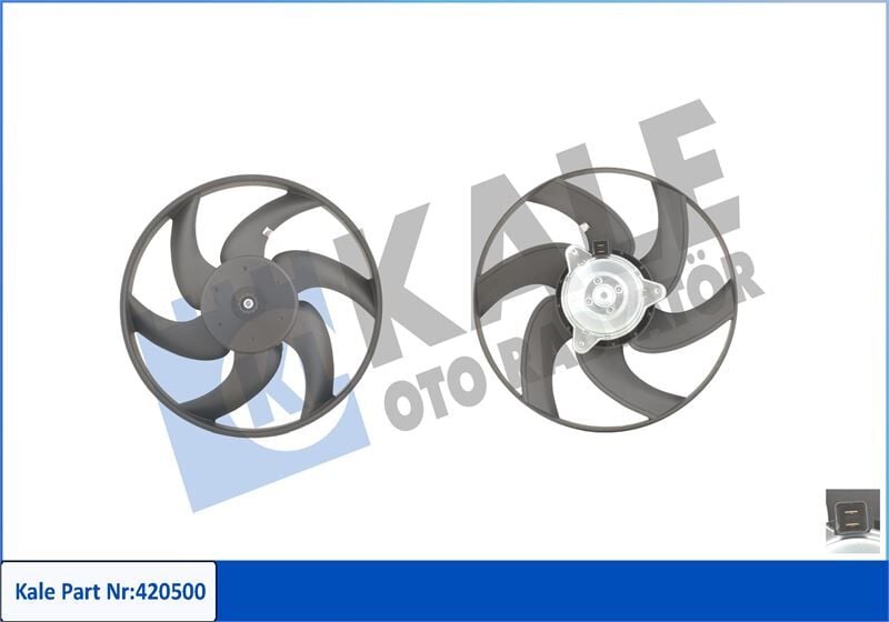 KALE 420500 FAN MOTORU CITROEN BERLINGO-XANTIA-ZX-XANTIA-XSARA PEUGEOT P306-P406-PARTNER 250W-335mm - Görsel 1