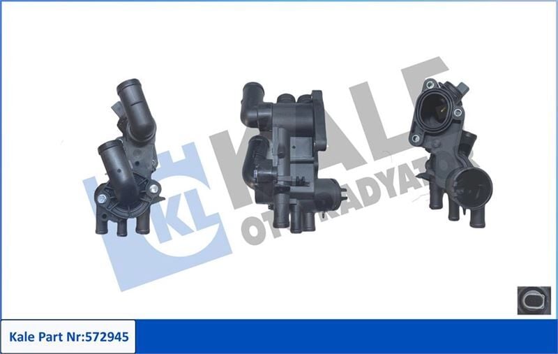 KALE 572945 KOMPLE TERMOSTAT-PLASTİK GÖVDELİ 87 C SEAT CORDOBA-IBIZA III-SKODA FABIA I-VOLSWAGEN POLO-POLO IV - Görsel 1