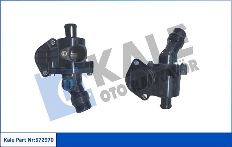 KALE 572970 KOMPLE TERMOSTAT-PLASTİK GÖVDELİ 105 C AUDI A4-SEAT EXEO - Görsel 1