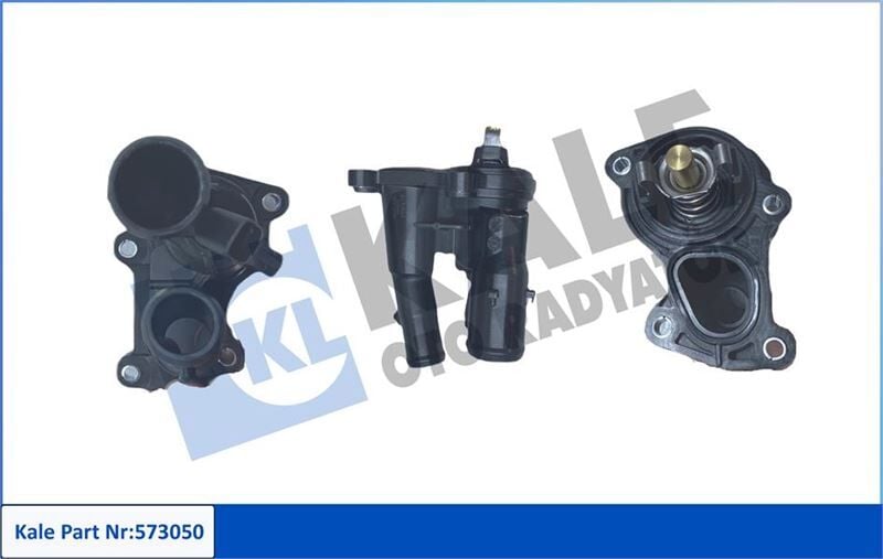 KALE 573050 TERMOSTAT KOMPLE FORD FOCUS-CMAX-MONDEO-FİESTA 04> 1.6 BENZİN 2 ÇIKIŞ - Görsel 1