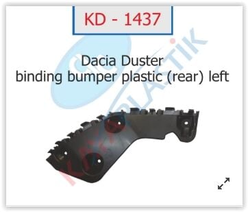 KAYA KD1437 ARKA TAMPON BAĞLANTI AYAĞI SOL - Görsel 1