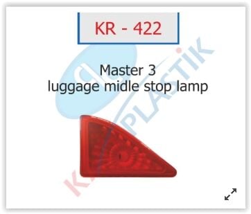 KAYA KR422 3. STOP LAMBASI RENAULT MASTER III 10> OPEL MOVANO B 10> - Görsel 1
