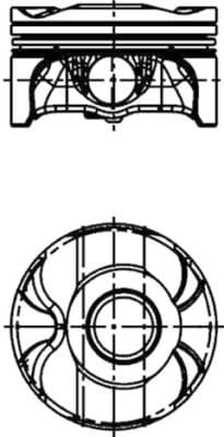 KOLBEN 40420600 PİSTON SEGMAN 84.00mm STD BMW N43 B20 E60 E87 E90 E92 E93 - Görsel 1
