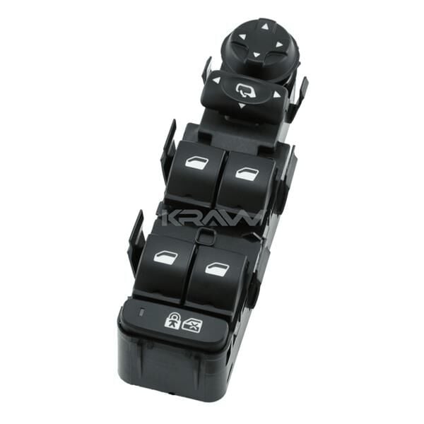KRAW AN-628A CAM AÇMA DÜĞMESİ KOMPLE ÇERÇEVESİZ ÖN SOL PEUGEOT P308-P508-P3008-P5008 07> CITROEN C5 08> - Görsel 1