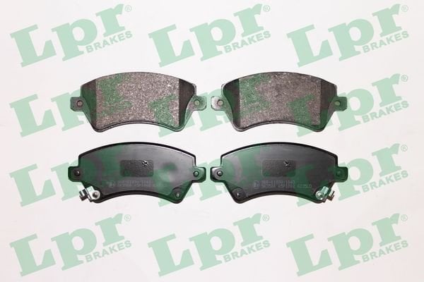 LPR 05P1002 ÖN FREN BALATA TOYOTA COROLLA 1.4L 1.6L 4ZZ-FE 3ZZ-FE ZZE120 ZZE121 VVTi 02-06 / 1.4L 1NDTV NDE120 - Görsel 1