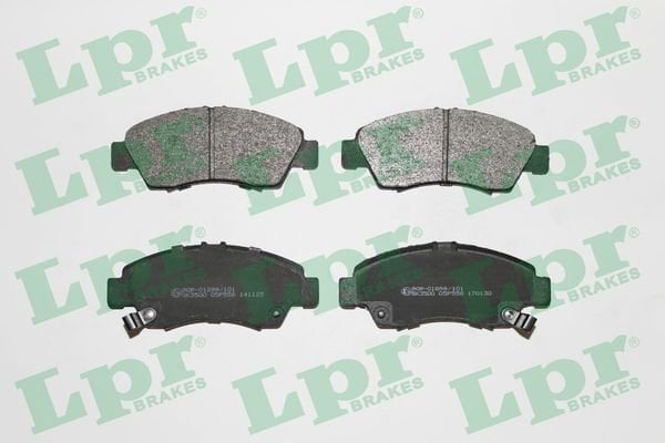 LPR 05P558 ÖN FREN BALATA KÜÇÜK TİP HONDA CIVIC 1.6L D16 SI enjeksiyonlu 92-95 1.4L D14A EURO 96-00 / JAZZ 1. 4L L13A GD 02-08 - Görsel 1