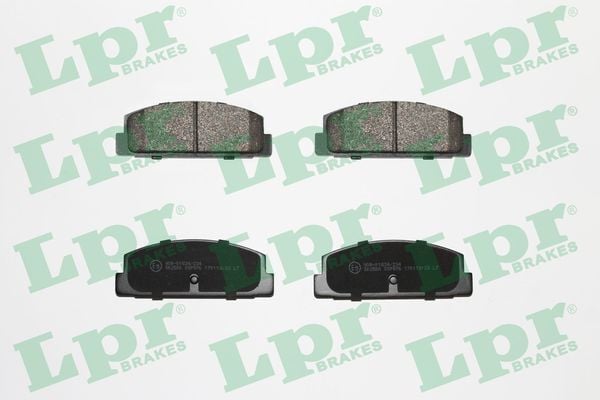 LPR 05P876 ARKA FREN BALATA MAZDA 323 LANTIS 1.8L BP DOHC BJ 99-01 / 626 FS GF 98-01 / MAZDA 6 2.0L LF-DE GG GH 02-> - Görsel 1
