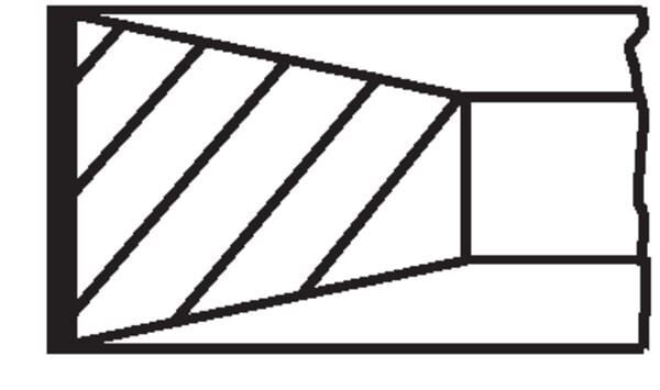 MAHLE 039RS001190N0 SEGMAN FORD-PKW/PEUGEOT 73.7 MM STD - Görsel 1
