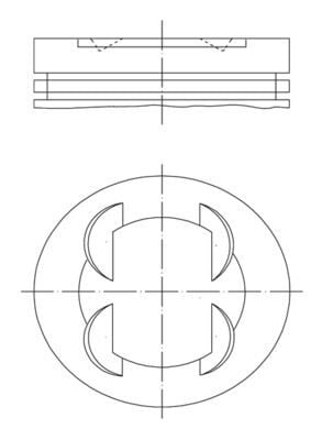 MAHLE 0830100 PISTON SEGMAN 86.4 mm BMW S50 B32 E36 M3 3.2 - Görsel 1