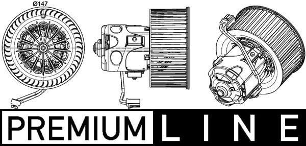 MAHLE AB151000P KALORIFER MOTORU BMW F07 F10 F11 F18 F12 F13 - Görsel 1