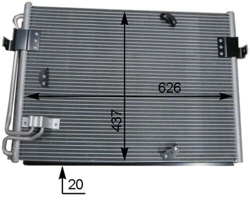 MAHLE AC174000S KLIMA RADYATORU BMW E31 90>98 - Görsel 1