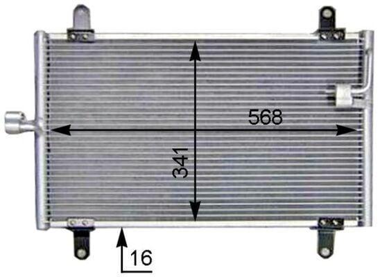 MAHLE AC514000S KLİMA KONDENSERİ DUCATO-BOXER-JUMPER 94-06 506x349x22 - Görsel 1