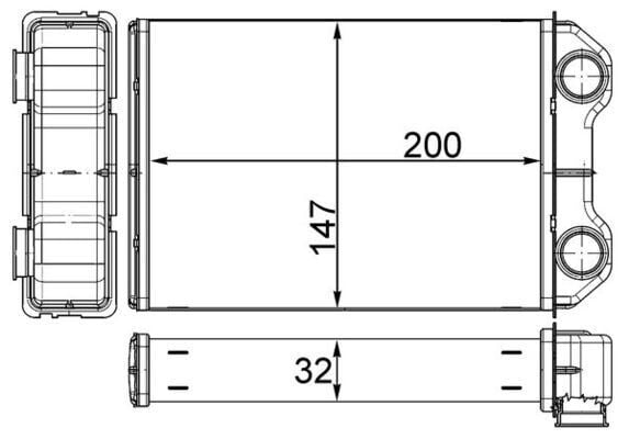 MAHLE AH251000S KALORIFER RADYATORU MINI R50 R52 R53 - Görsel 1
