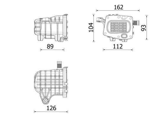 MAHLE CE41000P EGR VALFİ SOĞUTUCUSU PEUGEOT P308-P508-P3008-P5008-EXPERT-BOXER CITROENC4-C5-DS4-DS5-JUMPER-JUMPY 2. 0-2.2 HDI FORD KUGA II 14> MONDEO V 14> FOCUS III 11>17 S-MAX 14> 2.0 TDCI - Görsel 1