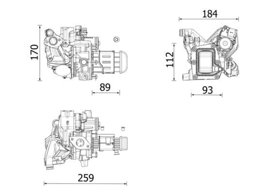 MAHLE CE42000P EGR VALFİ C4-C5-JUMPER-JUMPY-BOXER-508-5008-308-3008-KUGA II-MONDEO-FOCUS III 2.0 BlueHdi-TDCI - Görsel 1