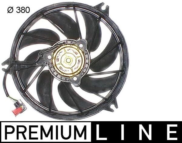 MAHLE CFF290000P FAN MOTORU P206 1.1-1.4-1.4-1.6-2.0 16V-1.6HDI-2.0HDI 98 > 250W-385mm - Görsel 1