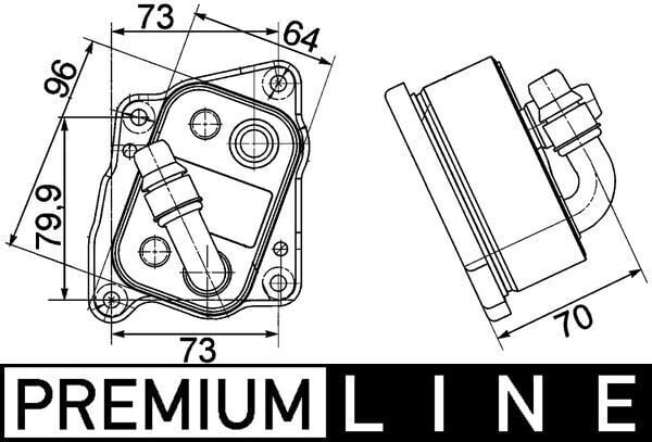 MAHLE CLC107000P YAG SOGUTUCUSU BMW N40 N42 N43 N45 N46 E81 E82 E87 E88 E46 E90 E91 E92 E93 E60 E61 E84 E83 E85 - Görsel 1