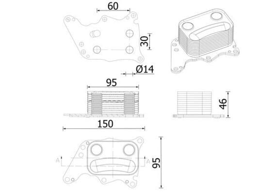 MAHLE CLC278000S YAG SOGUTUCUSU PSA GRANDLAND-P207-P308-P508 P3008 P5008 RCZ DS3 DS4 DS5 C3 III C4 C5 1.6 16V THP EP6 CDT EP6CDT . MINI N14 N18 R55 R56 R57 R58 R59 R60 R61 - Görsel 1