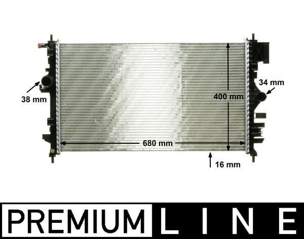 MAHLE CR1099000P RADYATÖR INSIGNIA-SAAB 9-5 1.6-1.8 08 > AC MEK 680x398x16 - Görsel 1