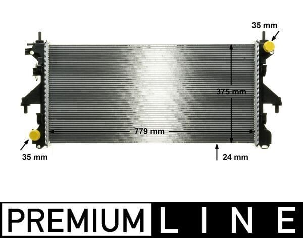 MAHLE CR881000P MOTOR SU RADYATÖRÜ PEUGEOT BOXER-CITROEN JUMPER-FIAT DUCATO 2.2 HDİ 06 > KLİMASIZ MEK 780x374x24 - Görsel 1