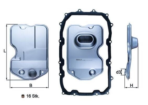 MAHLE HX160KIT ŞANZUMAN YAĞ FILTRESI TOUAREG-Q7 - Görsel 1