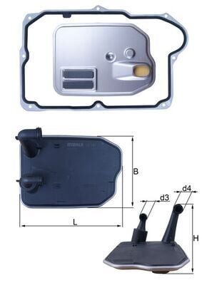 MAHLE HX161D OTOMATIK SANZIMAN YAGI FILTRE SETI MERCEDES W176 W177 W246 W247 C117 C118 X156 - Görsel 1