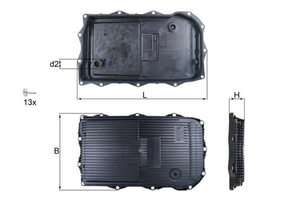 MAHLE HX184KIT OTOMATIK SANZIMAN YAG KARTERI GA8HP45Z BMW F20 F45 F30 F10 F01 E84 F25 E70 . LAND ROVER DEFENDER L 663 L319 RANGE ROVER III L322 L494 . JAGUAR XE X760 F-TYPE X752 - Görsel 1