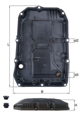 MAHLE HX196KIT OTOMATIK SANZIMAN YAG KARTERI 9G-Tronic MERCEDES W205 W213 W222 W223 C257 C292 W166 W447 B907 B910 - Görsel 1