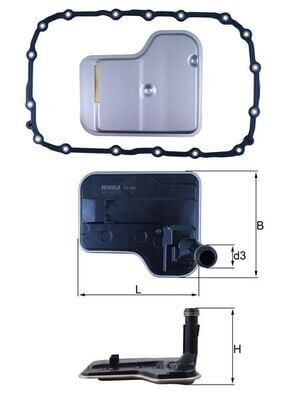 MAHLE HX240D OTOMATIK SANZIMAN YAGI FILTRE SETI BMW E81 E82 E87 E88 E90 E91 E92 E93 E84 E83 - Görsel 1